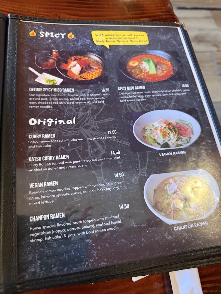Kyushu Ramen Menu - Image 2